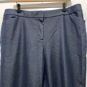 3/$15 Chico's Navy Size 16 (Chico's Size 3) Dressy Denim Pants